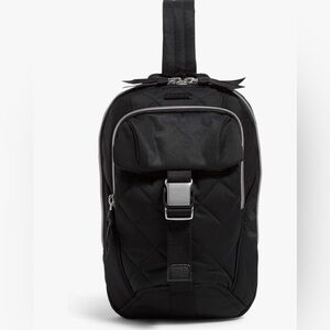 Vera Bradley Quilted Utility Convertible Sling Bag in Performance Twill Black